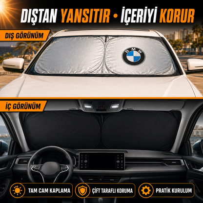 Logolu Katlanabilir Araba Güneşliği
