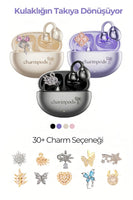 CharmPods Klips Tasarımlı Charmlı Kablosuz Kulaklık